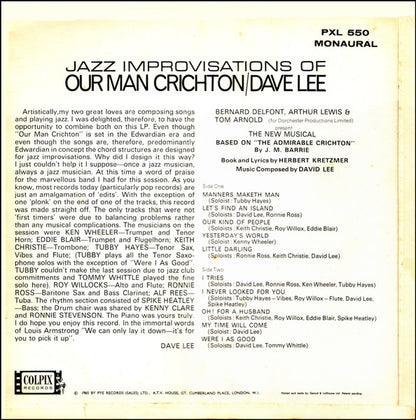 Dave Lee (7) : Jazz Improvisations Of Our Man Crichton (LP, Mon)