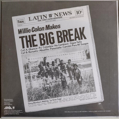 Willie Colon* : Wanted For: The Big Break - La Gran Fuga (LP, Album, RE)