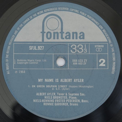 Albert Ayler : My Name Is Albert Ayler (LP, Album, RE)