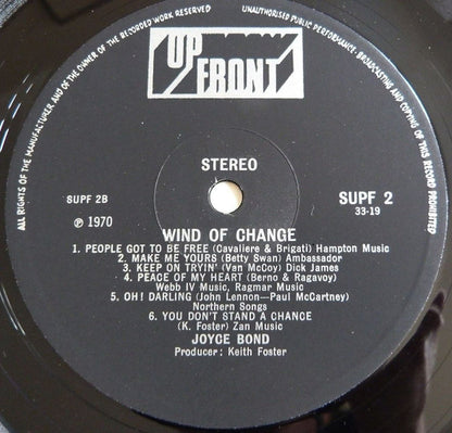 Joyce Bond And The Color Supplement : Wind Of Change (LP, Album)