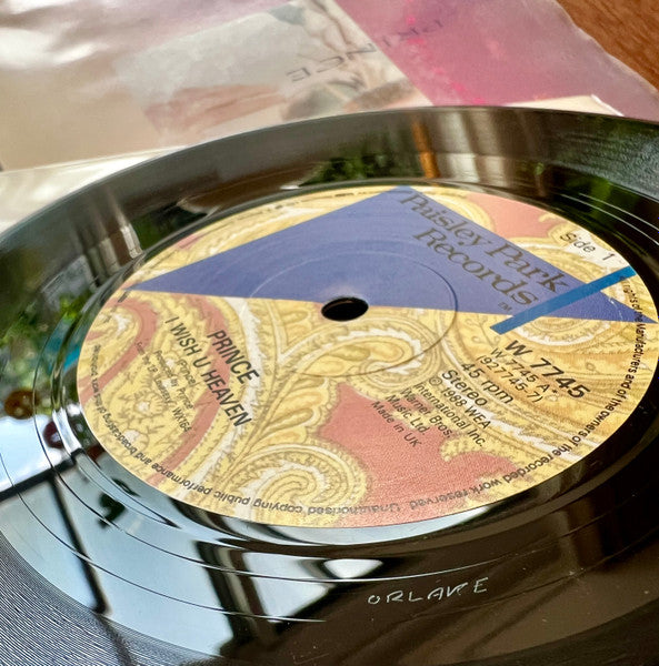 Prince : I Wish U Heaven (7", Single, Orl)