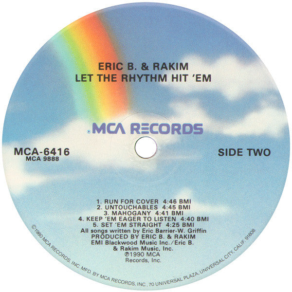 Eric B. & Rakim : Let The Rhythm Hit 'Em (LP, Album, Glo)