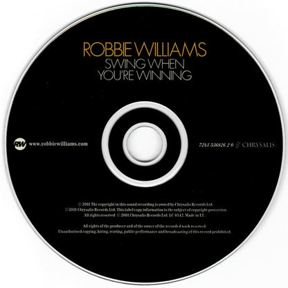 Robbie Williams : Swing When You're Winning (CD, Album, EMI)