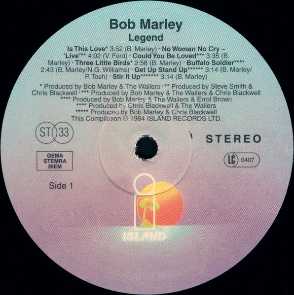 Bob Marley & The Wailers : Legend (The Best Of Bob Marley And The Wailers) (LP, Comp, RE, RP, 180)