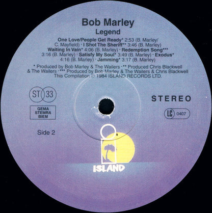 Bob Marley & The Wailers : Legend (The Best Of Bob Marley And The Wailers) (LP, Comp, RE, RP, 180)