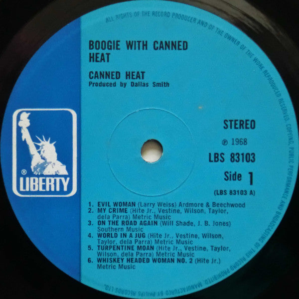 Canned Heat : Boogie With Canned Heat (LP, Album)