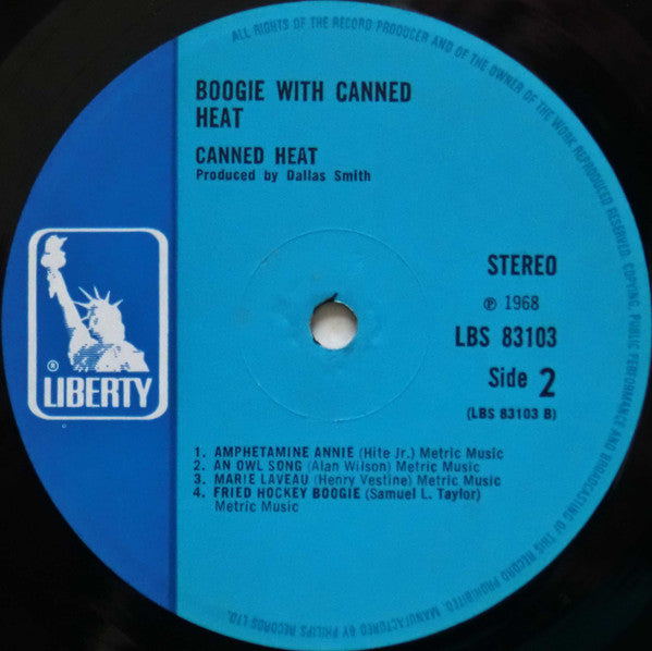 Canned Heat : Boogie With Canned Heat (LP, Album)
