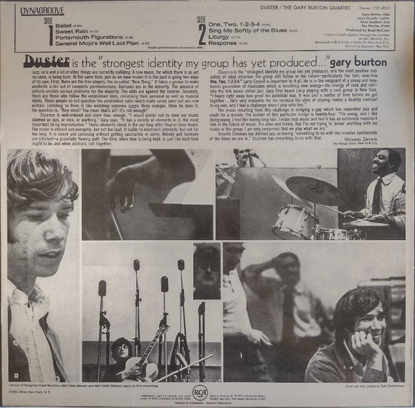 Gary Burton Quartet : Duster (LP, Album)