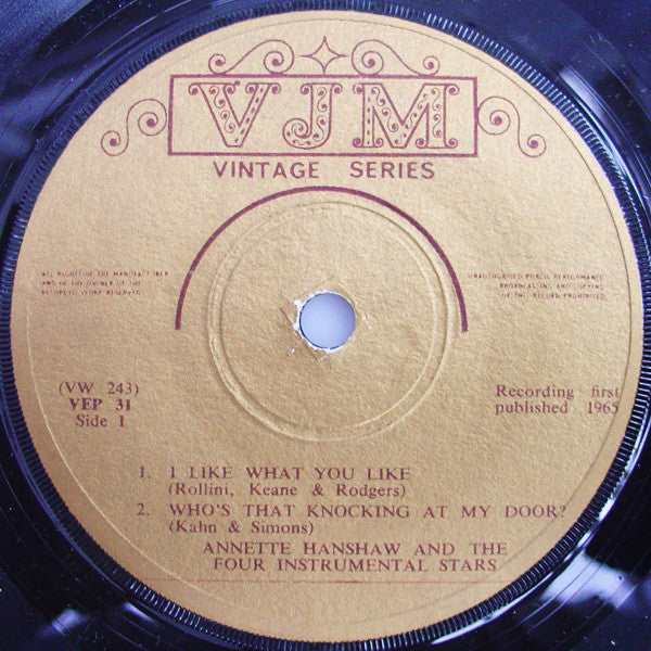 Annette Hanshaw / Joe Venuti / Eddie Lang / Adrian Rollini / Vic Berton : That's All (7", EP, Comp)
