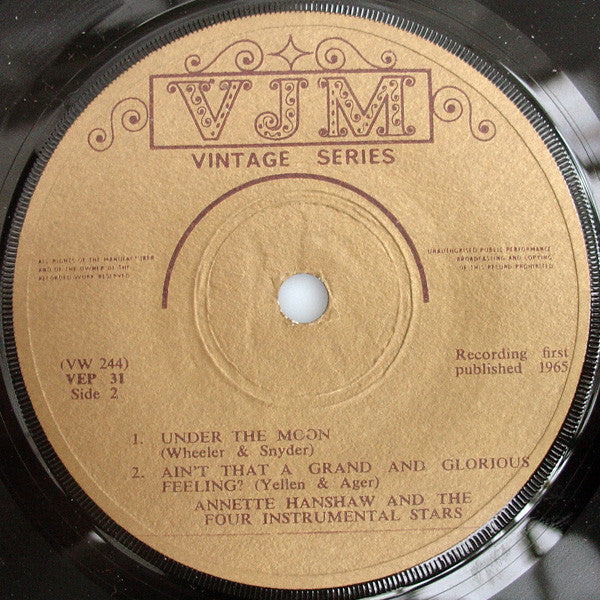 Annette Hanshaw / Joe Venuti / Eddie Lang / Adrian Rollini / Vic Berton : That's All (7", EP, Comp)