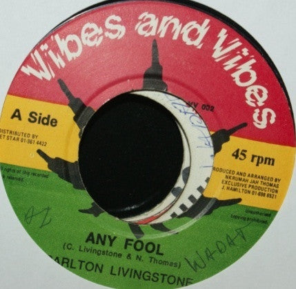 Carlton Livingston : Any Fool (7")