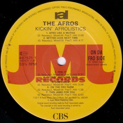 The Afros : Kickin' Afrolistics (LP, Album)