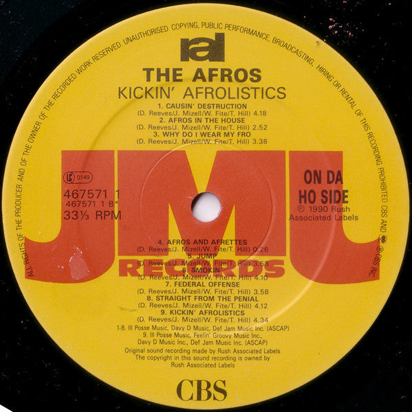 The Afros : Kickin' Afrolistics (LP, Album)