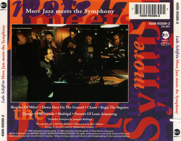 Lalo Schifrin With Ray Brown, Grady Tate, Jon Faddis, James Morrison, Paquito D'Rivera & London Philharmonic Orchestra : More Jazz Meets The Symphony (CD, Album)