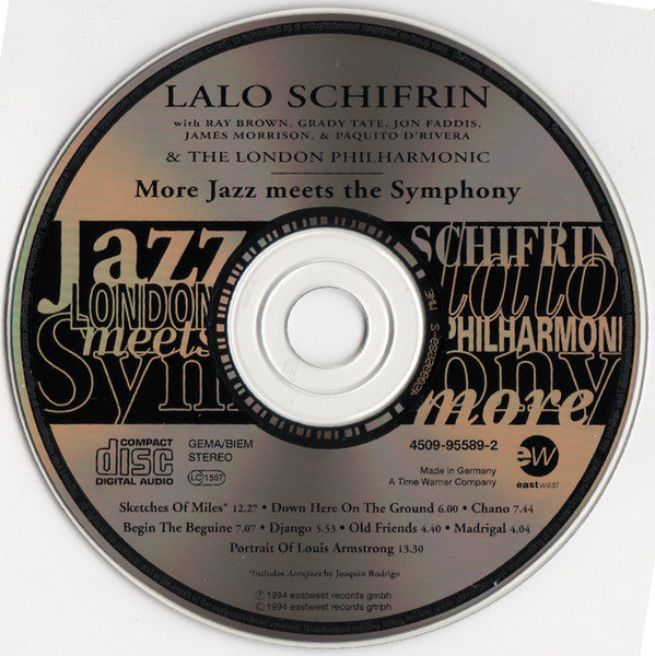 Lalo Schifrin With Ray Brown, Grady Tate, Jon Faddis, James Morrison, Paquito D'Rivera & London Philharmonic Orchestra : More Jazz Meets The Symphony (CD, Album)