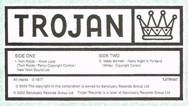 Twin Roots / Watty Burnett : Know Love / Rainy Night In Portland (12", RE)