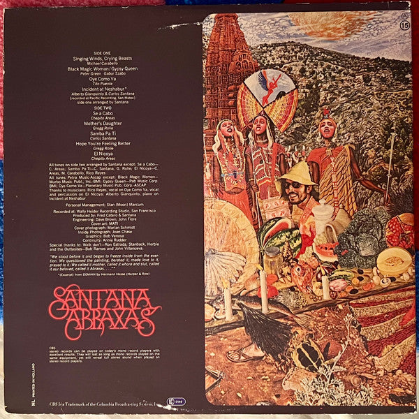 Santana : Abraxas  (LP, Album, RE, Gat)