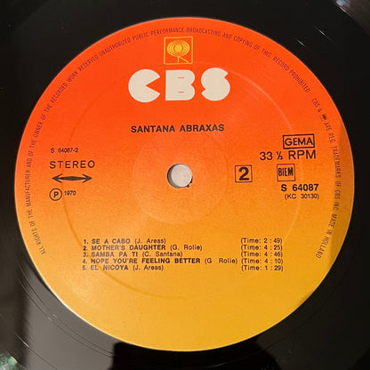 Santana : Abraxas  (LP, Album, RE, Gat)