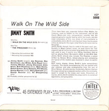 Jimmy Smith : Plays "Walk On The Wild Side" And "The Preacher" (7", EP)