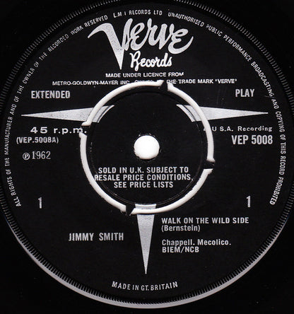Jimmy Smith : Plays "Walk On The Wild Side" And "The Preacher" (7", EP)