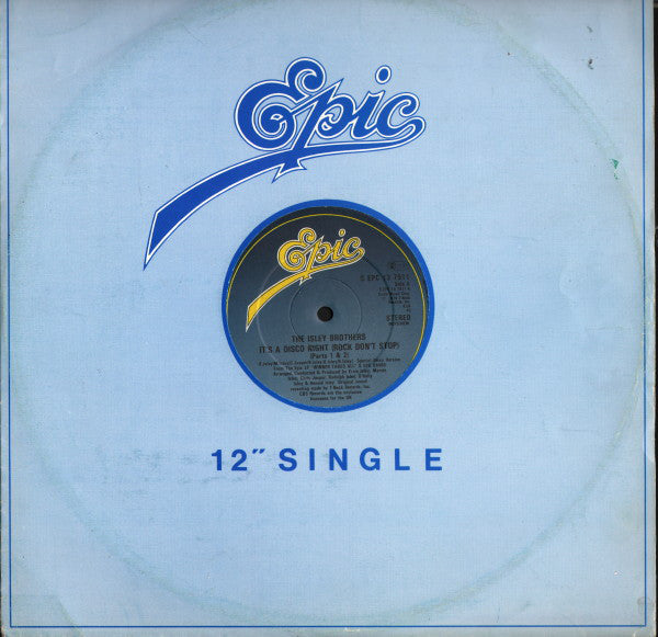The Isley Brothers : It's A Disco Night (Rock Don't Stop) (Parts 1 & 2) (12", Single)