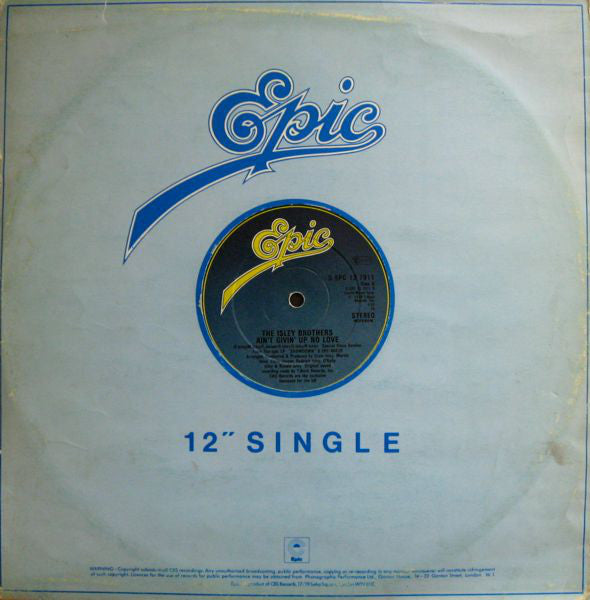 The Isley Brothers : It's A Disco Night (Rock Don't Stop) (Parts 1 & 2) (12", Single)