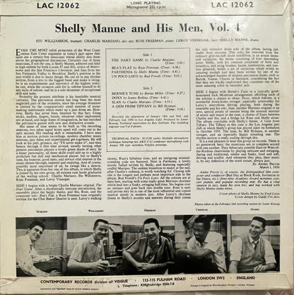 Shelly Manne & His Men : Contemporary Swinging Sounds Vol 4 (LP, Mono)