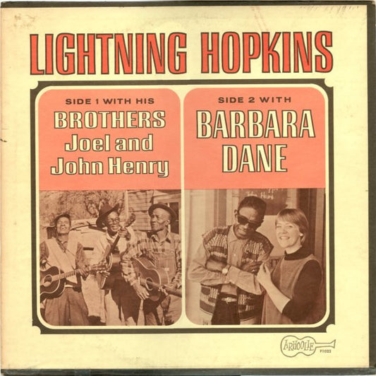 Lightning Hopkins* : Lightning Hopkins With His Brothers Joel And John Henry And With Barbara Dane (LP)