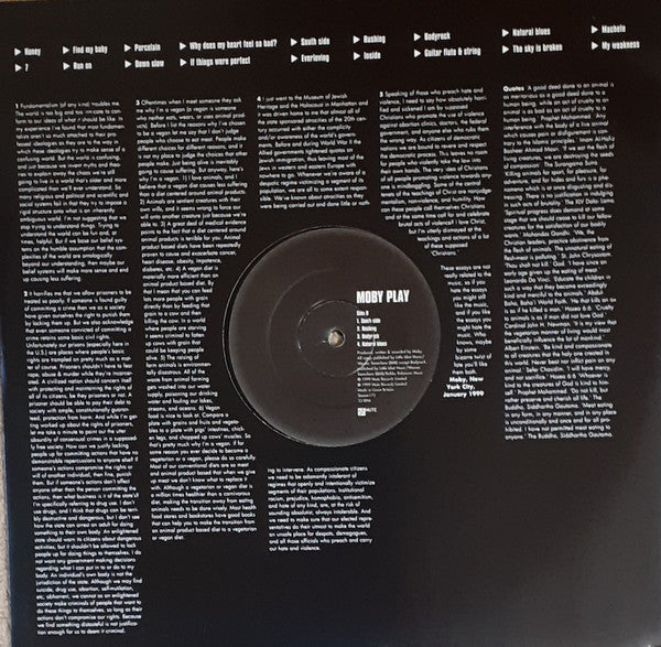 Moby : Play (2xLP, Album)