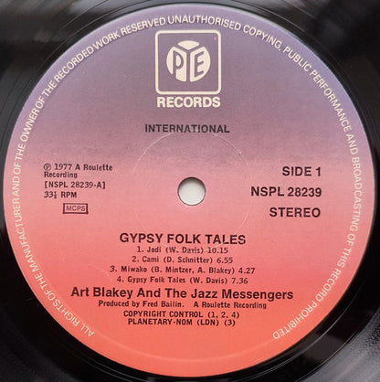 Art Blakey & The Jazz Messengers : Gypsy Folk Tales (LP, Album)