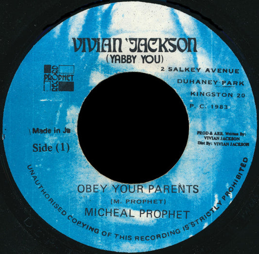 Michael Prophet : Obey Your Parents (7")