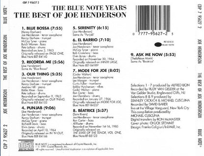 Joe Henderson : The Best Of Joe Henderson (CD, Comp)