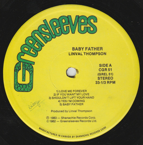 Linval Thompson : Baby Father (LP, Album)