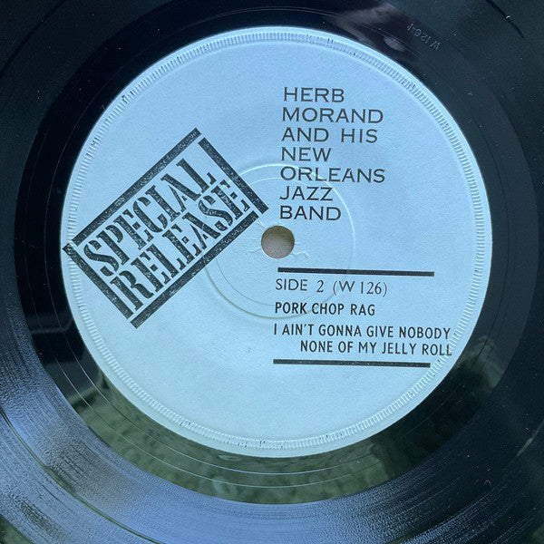 Herb Morand And His New Orleans Jazz Band : Down In Honky Tonk Town  (7", EP, Mono)