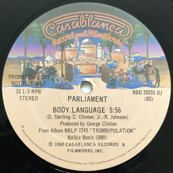 Parliament : Crush It / Body Language (12", Maxi, Promo)