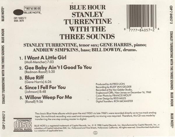 Stanley Turrentine With The Three Sounds : Blue Hour (CD, Album, RE)