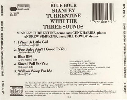 Stanley Turrentine With The Three Sounds : Blue Hour (CD, Album, RE)