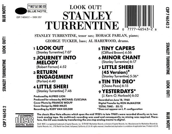 Stanley Turrentine : Look Out! (CD, Album, RE)