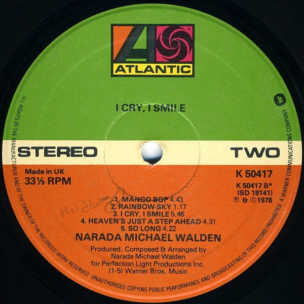 Narada Michael Walden : I Cry, I Smile (LP, Album)