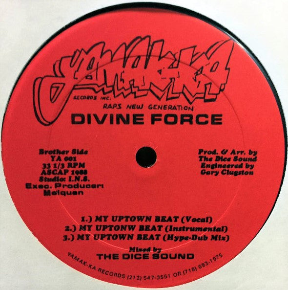 Divine Force : My Uptown Beat (12")