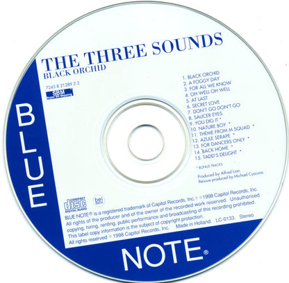 The 3 Sounds* : Black Orchid (CD, Album, RE)