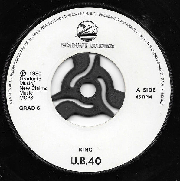 UB40 : King / Food For Thought (7", Single)