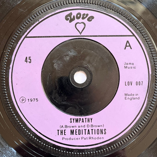 The Meditations (8) : Sympathy (7", Pur)