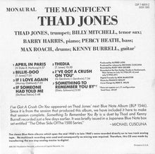Thad Jones : The Magnificent Thad Jones (CD, Album, RE)