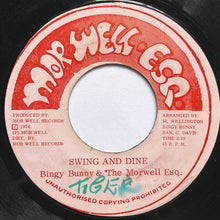 Bingy Bunny & The Morwells : Swing And Dine / Greenwich Road Skank (7", Pin)