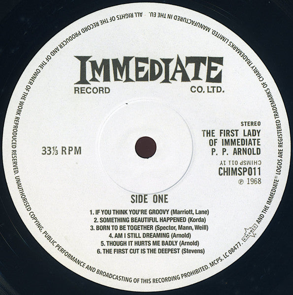 P.P. Arnold : The First Lady Of Immediate (LP, Album, RE)