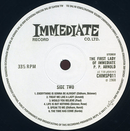 P.P. Arnold : The First Lady Of Immediate (LP, Album, RE)