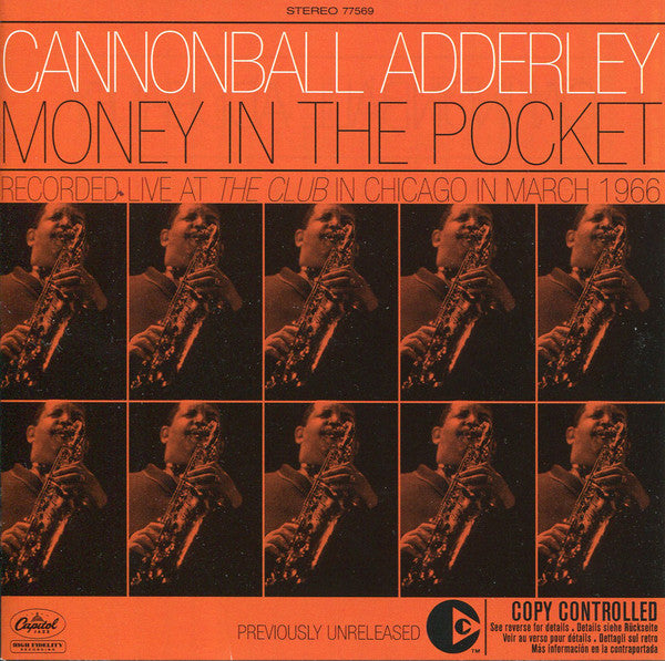 Cannonball Adderley : Money In The Pocket (CD, Album, Copy Prot.)