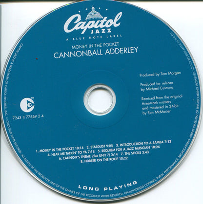 Cannonball Adderley : Money In The Pocket (CD, Album, Copy Prot.)