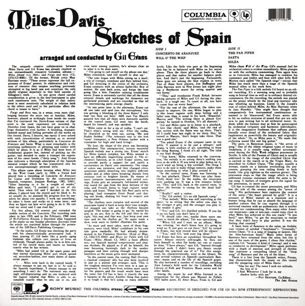 Miles* : Sketches Of Spain (LP, Album, RE, 180)